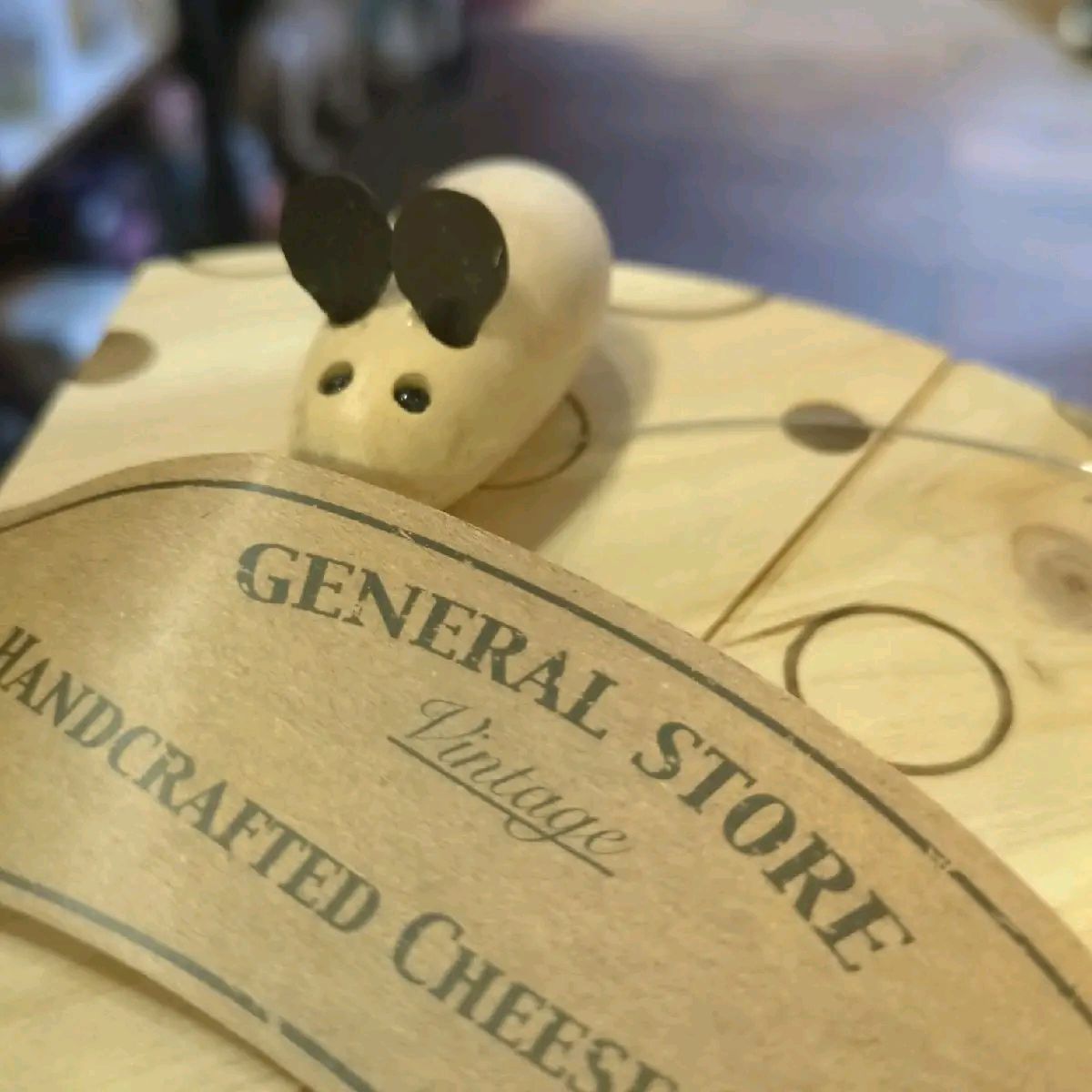 Hand-Crafted Cheese Board with Slice