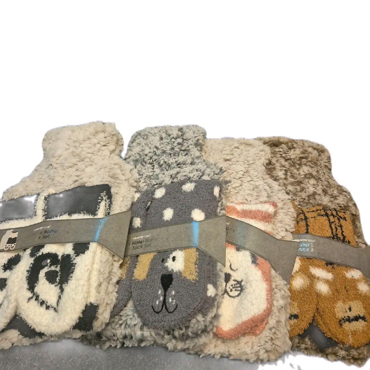 Novelty Hot water bottle and cosy socks set