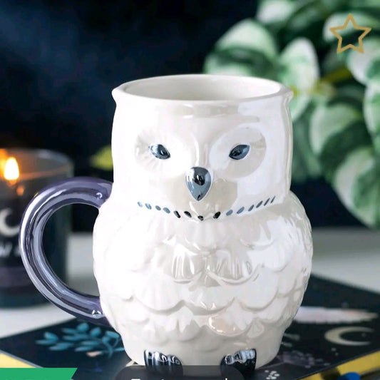 Iridescent Owl Shaped Mug