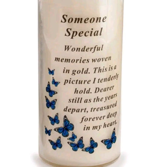 Memorial Candle With Wording