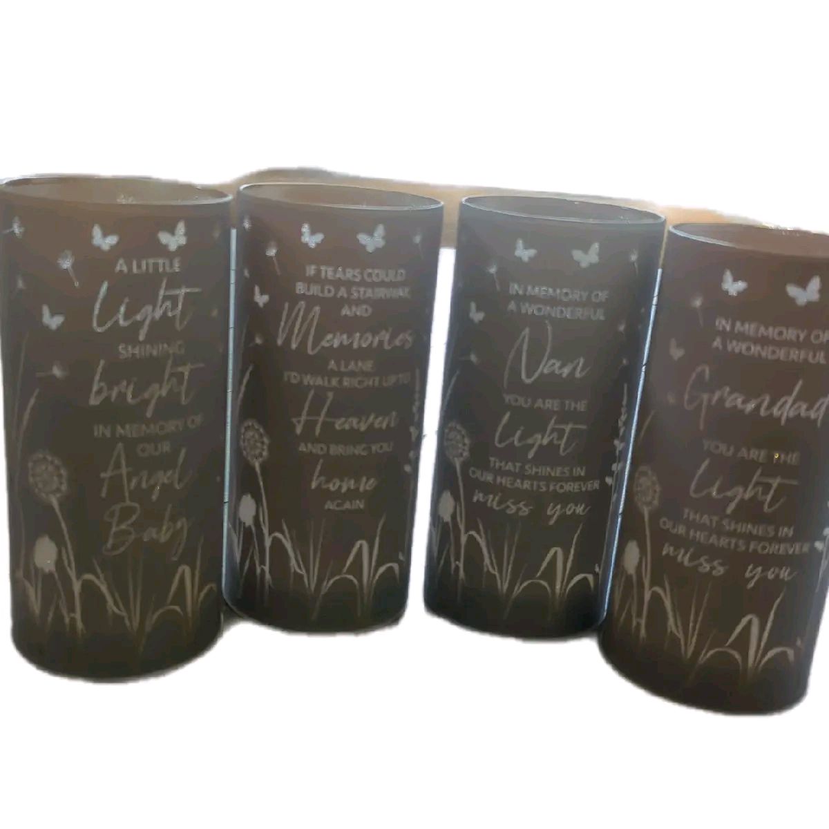 Small Memorial Tube Lights, various designs