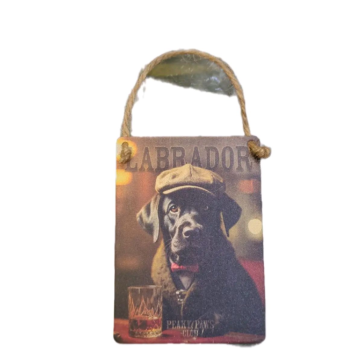 Small metal Peaky Bunders Hanging Signs