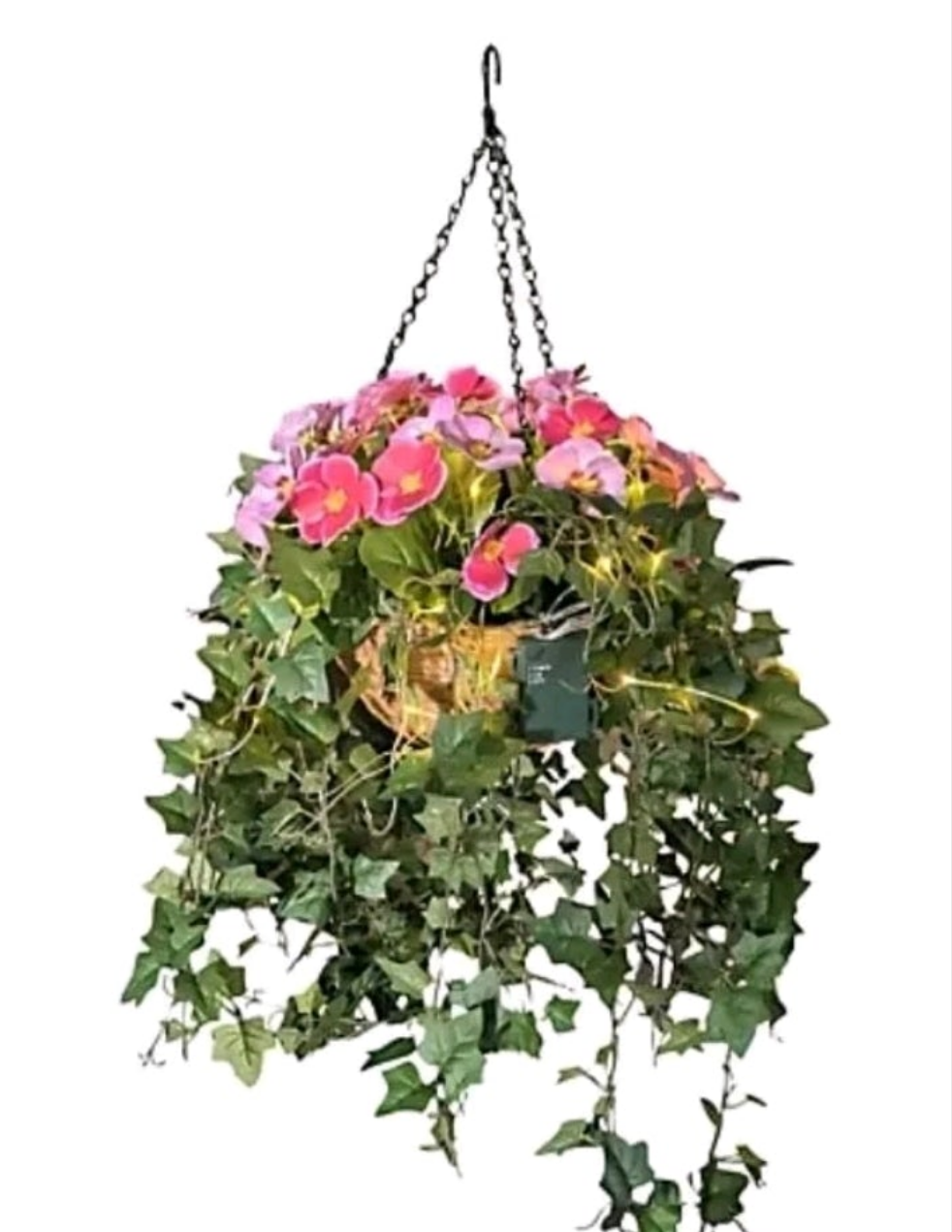Light up Artificial Hanging basket plants