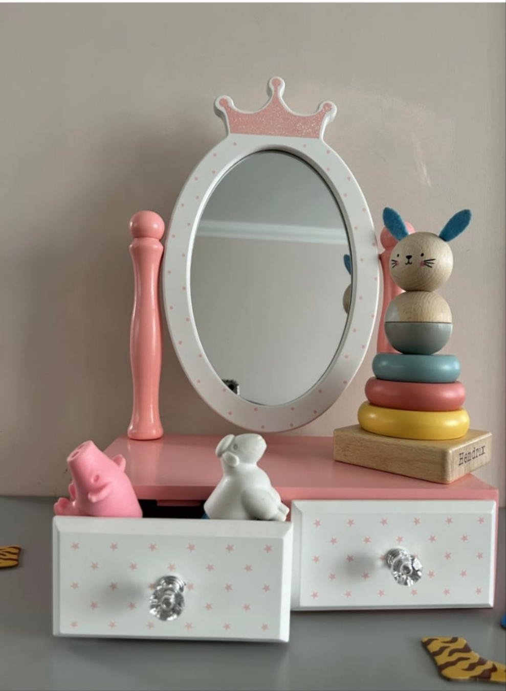 Princess Wooden Dressing Mirror