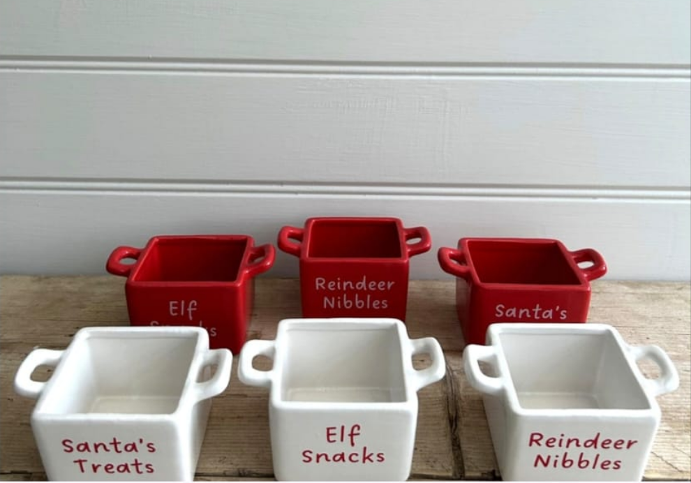 Festive Ceramic Snack Bowls