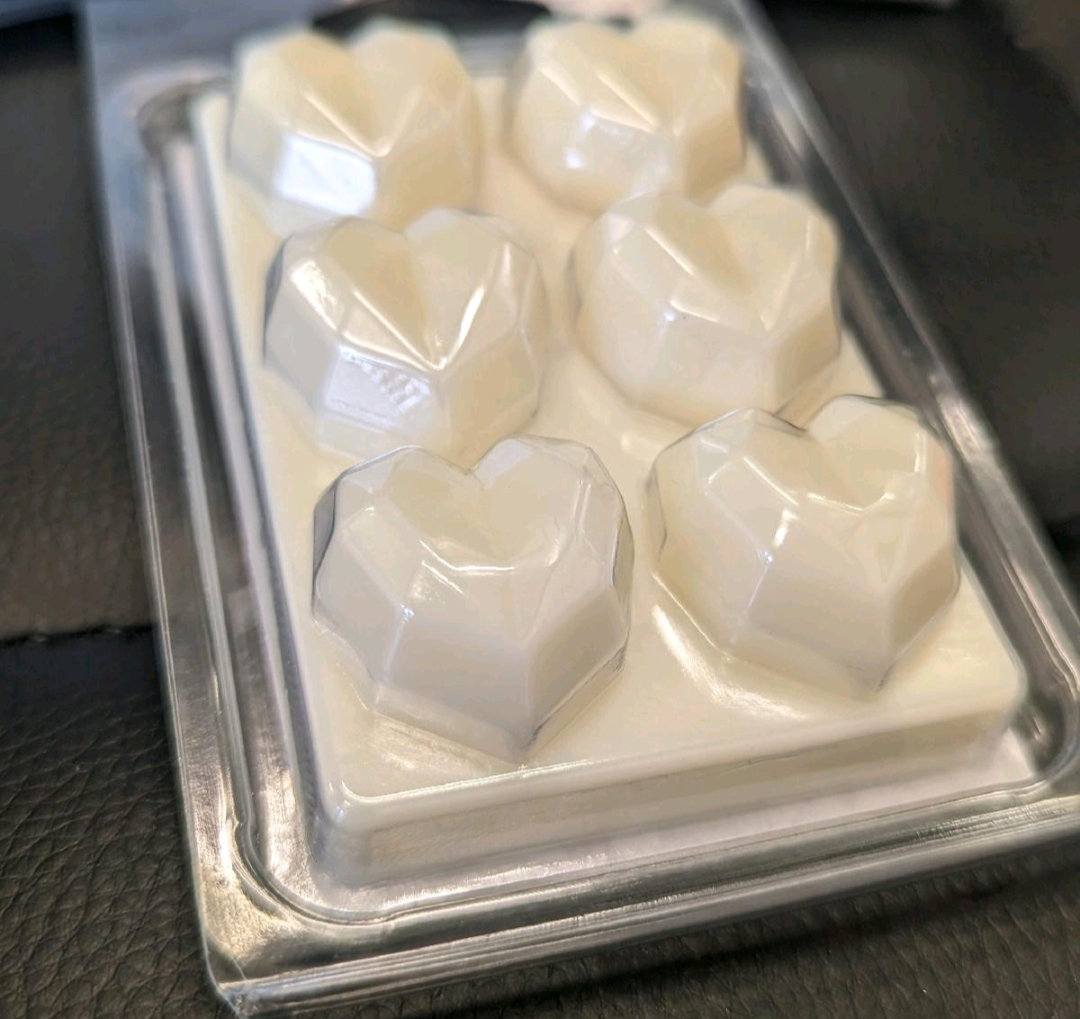 Scented Geo Heart Wax Bars 60g Scents A-E 60g