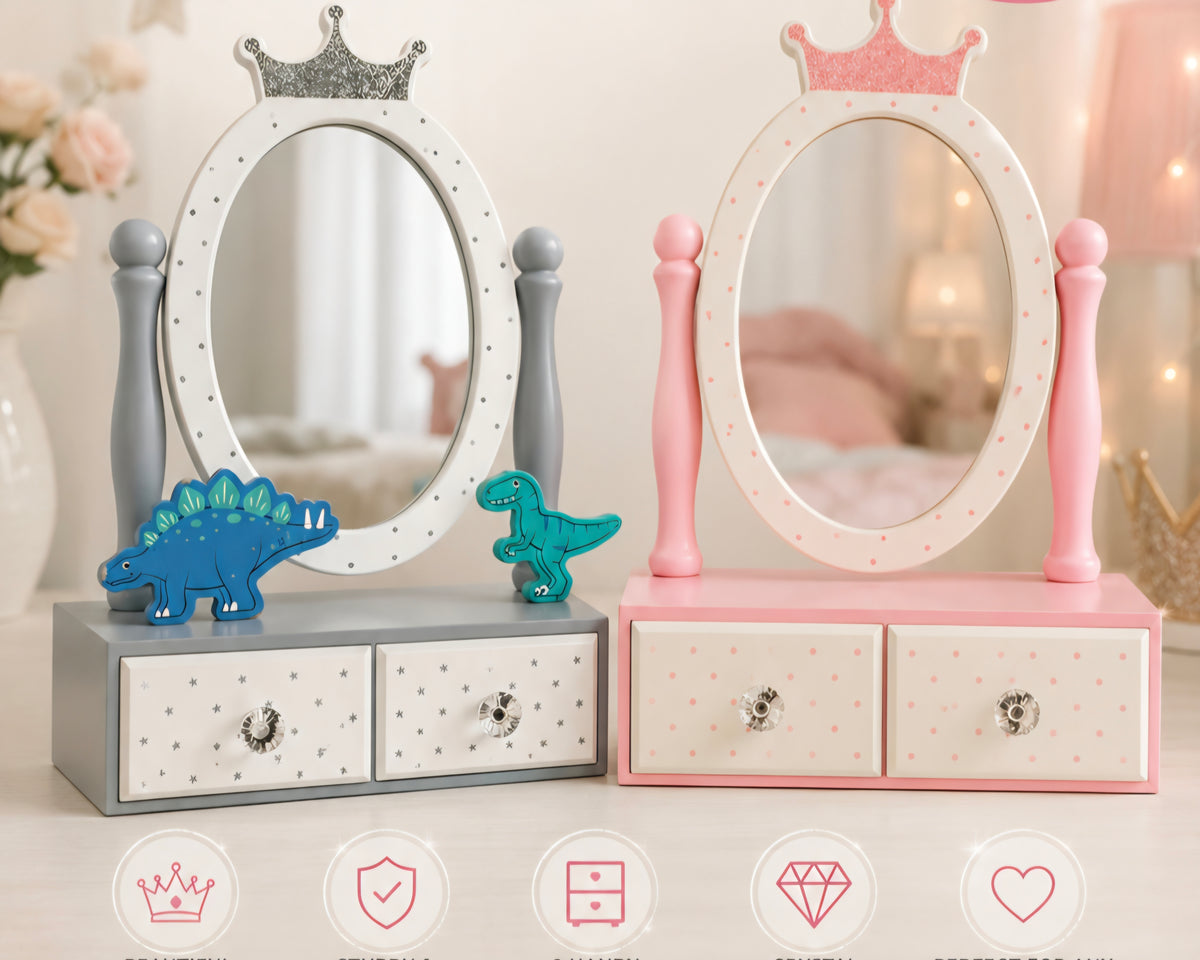 Princess Wooden Dressing Mirror