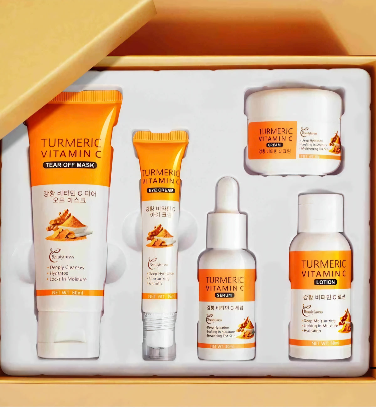 Turmeric Hydrating korean Skincare Set (5pcs)