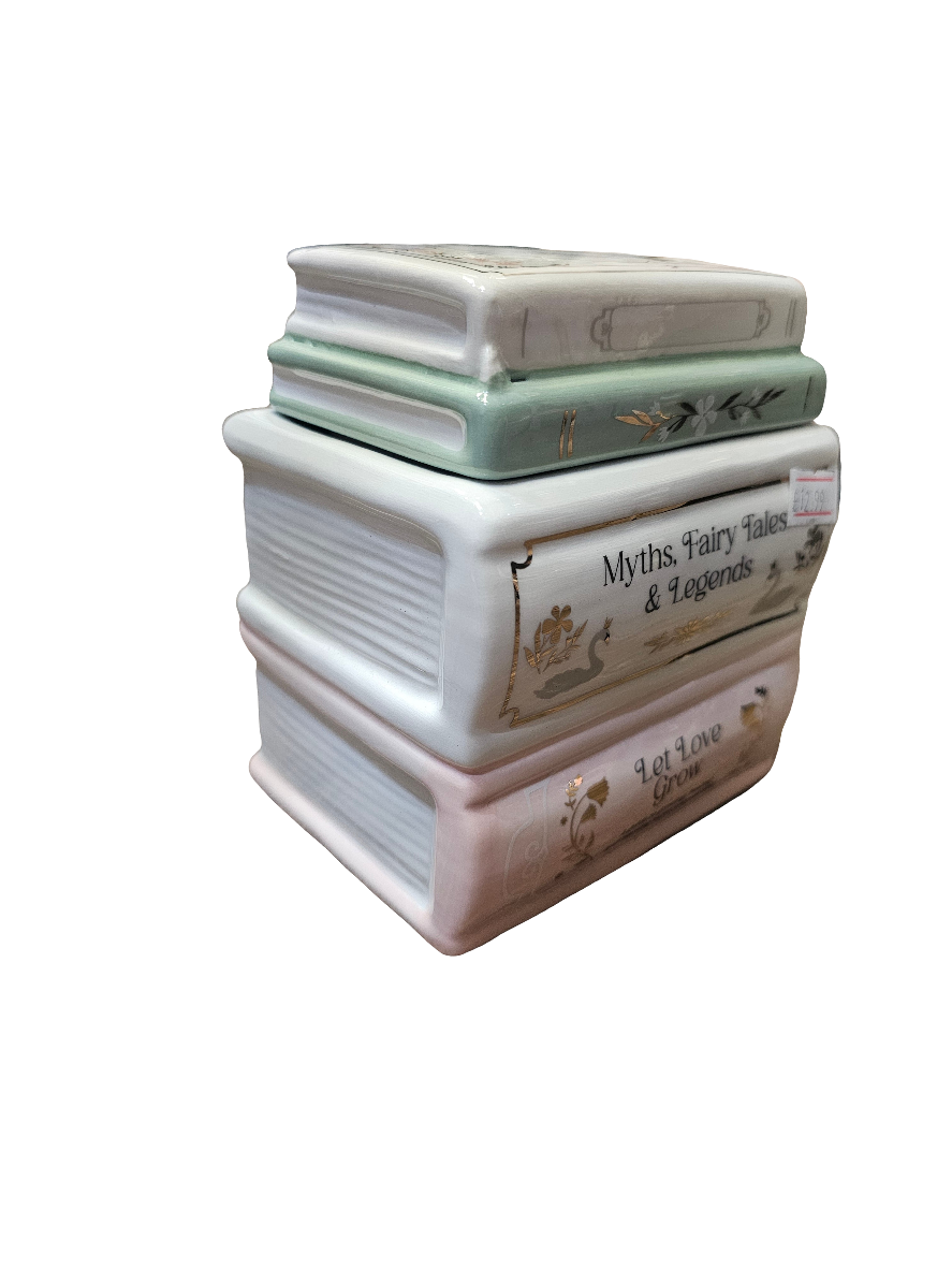 Book Stack Ceramic oil and wax burner