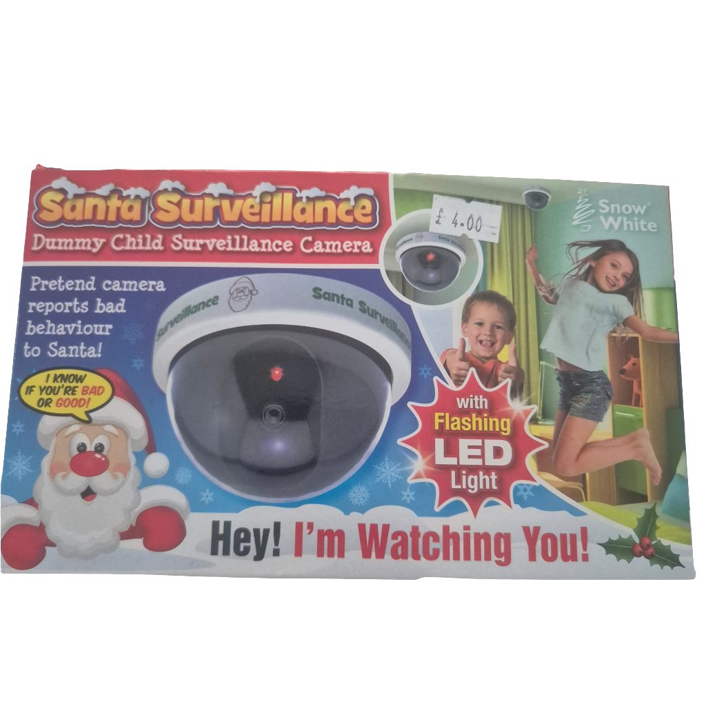 Santa Surveillance Dummy Camera with flashing led light