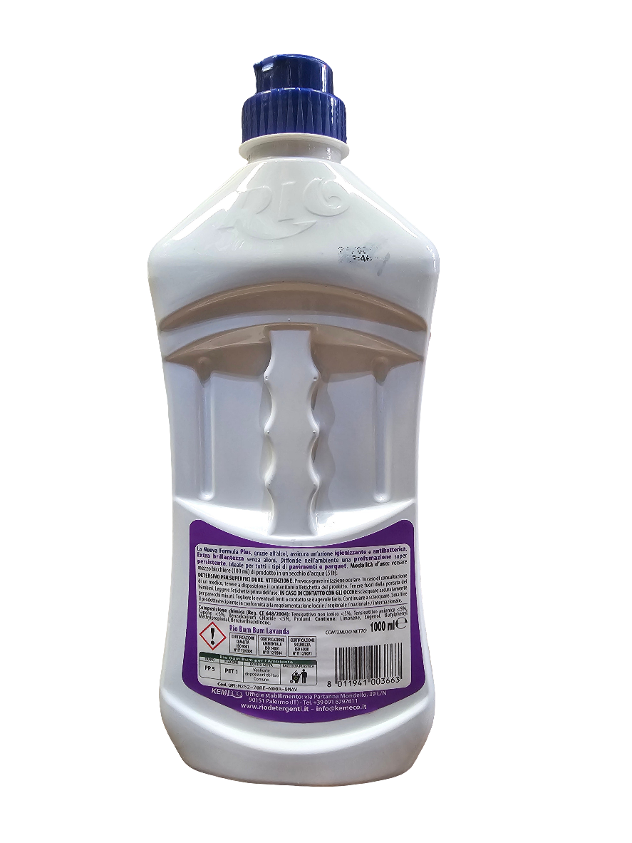 Rio Bum Bum Plus Pavimenti Floor Cleaner in the Lavender scent 1000ml