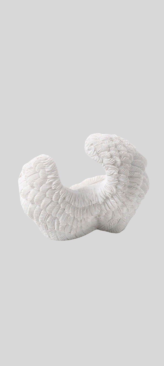 Angel wings incense cone burner