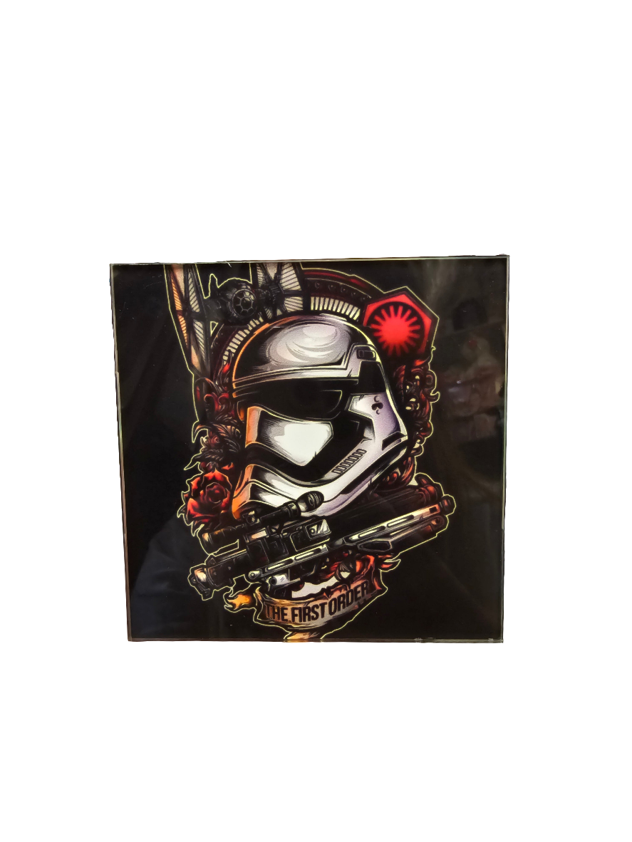 Square Glass Coasters various designs