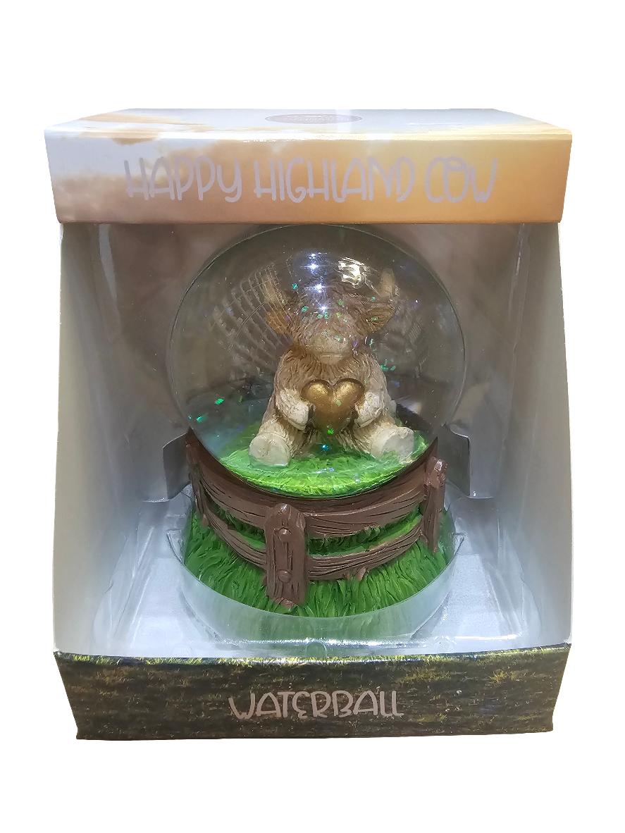 Happy Highland Cow Waterball 5 designs to choose