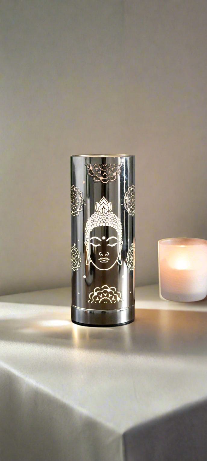 Silver Buddha Mandala Electric Aroma Lamp