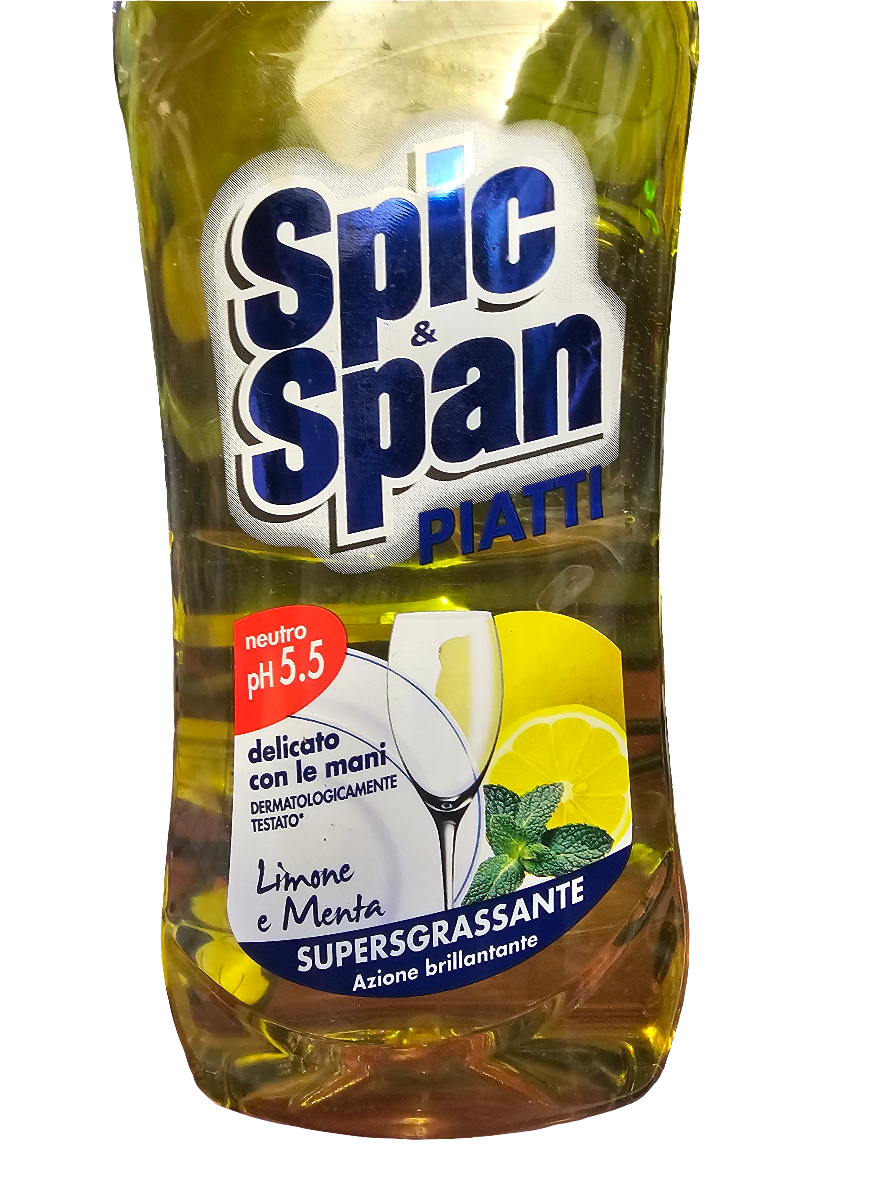 Spic and Span Limone e Menta Washing Up Liquid 1000ml