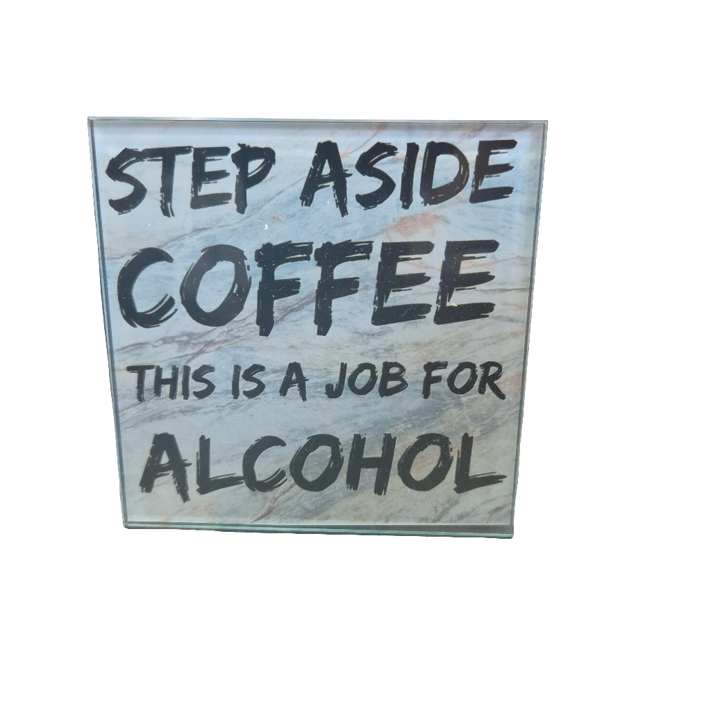 Square Glass Coasters various designs