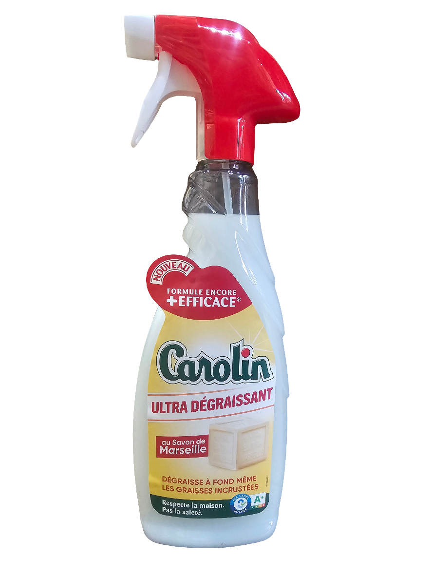 Carolin Ultra Dégraissant French (Ultra Degreasing) cleaning spray with Marseille soap