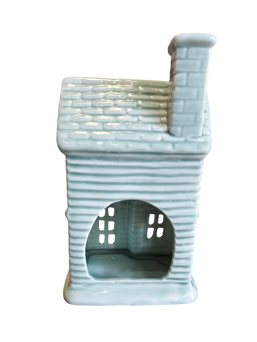 Festive Sage Tealight House