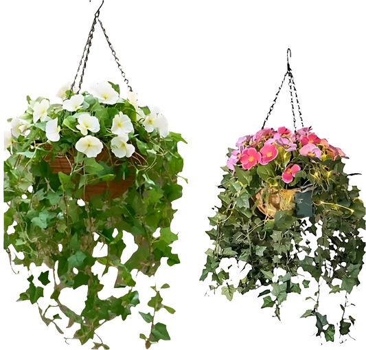 Light up Artificial Hanging basket plants
