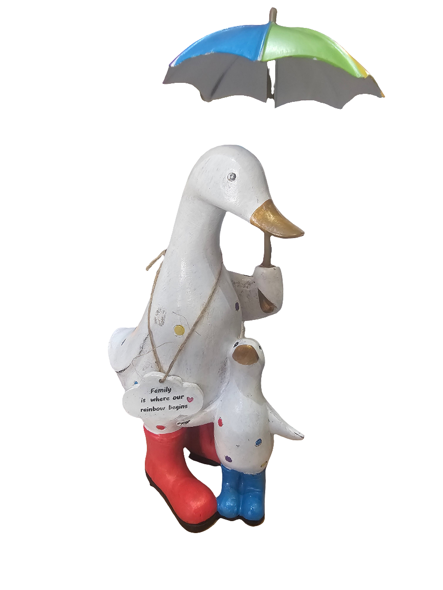 Rainbow Brolly Mother Duck