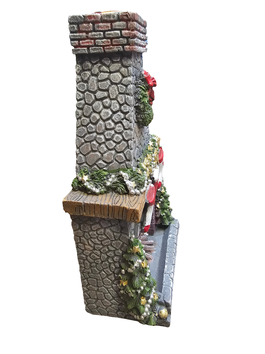 Christmas Fireplace Backflow Incense Cone Burner