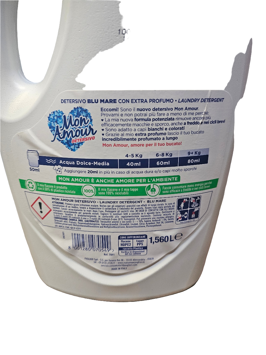 Mon Amour Blu Mare liquid laundry detergent 1560ml