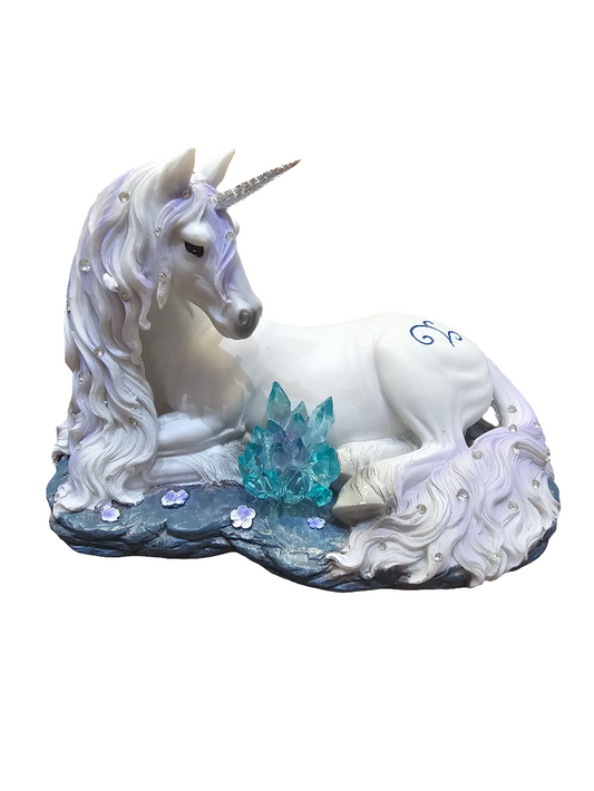 Jewelled Tranquility Unicorn Statue 19cm