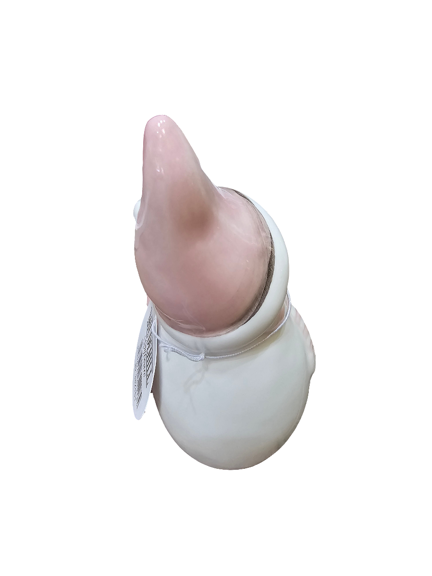 Pastel Pink Snowman Pair