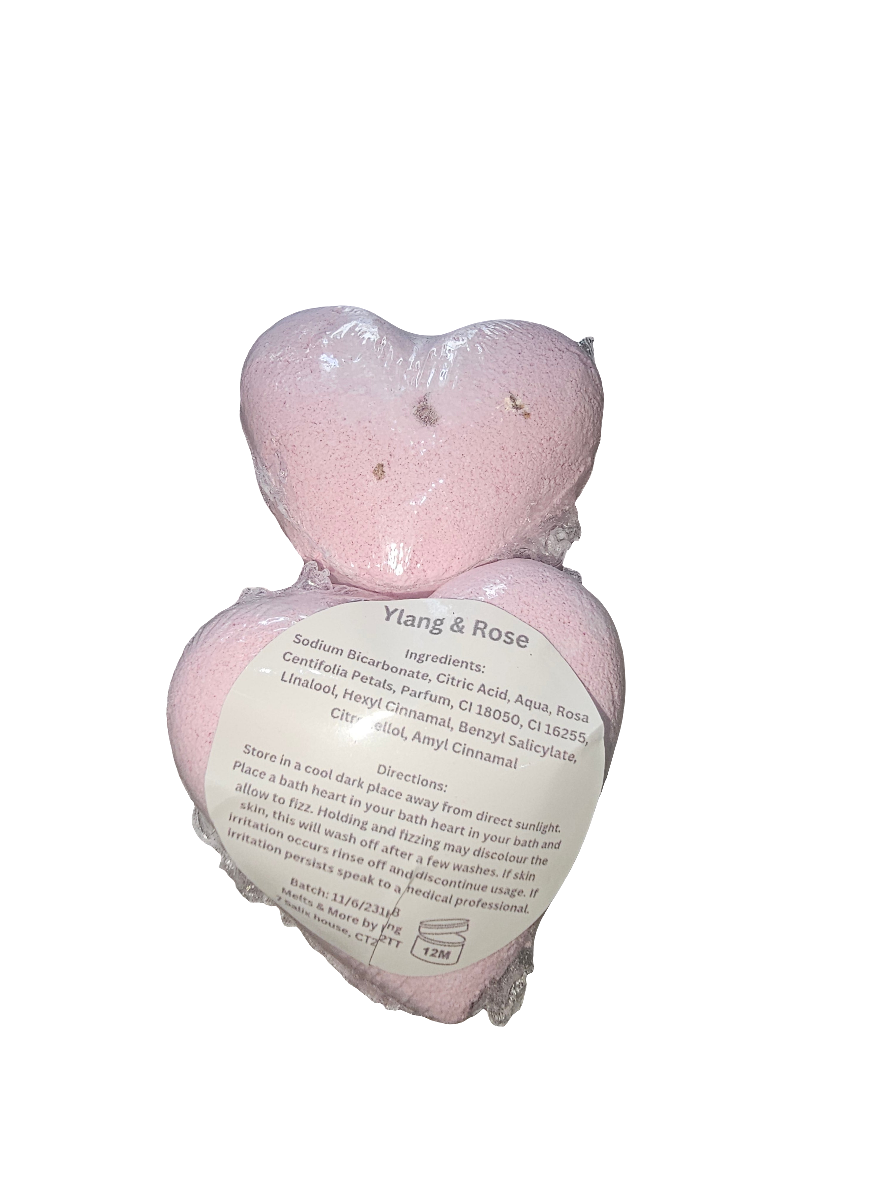 Heart Shaped Bath Bombs