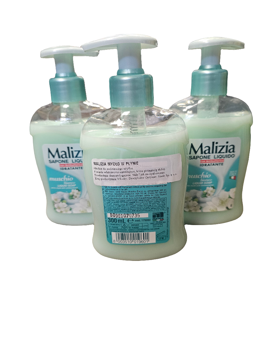 Malizia White Musk Antibacterial Liquid Soap 300ml