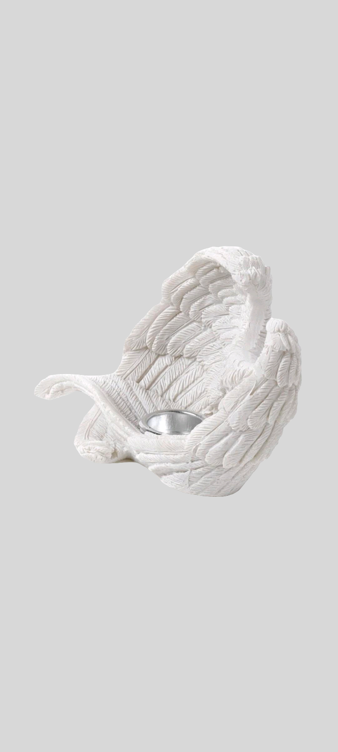 Angel wings incense cone burner