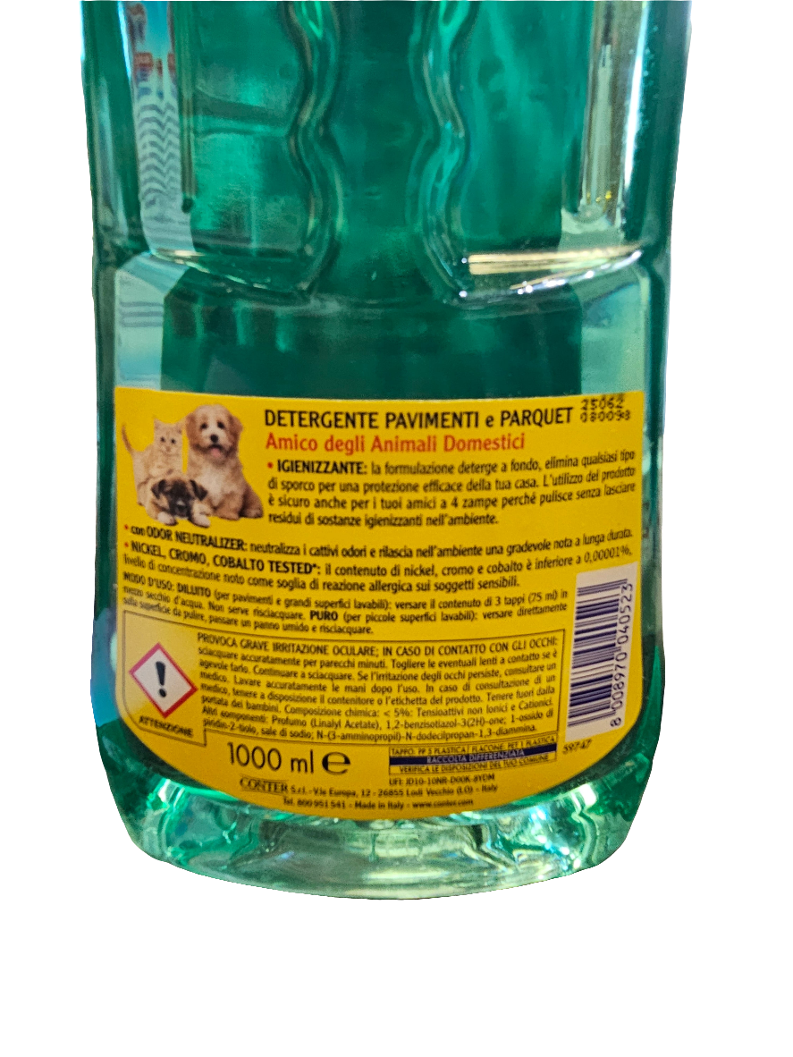 Spic & Span pet friendly Floor Fluid 1L - Household Cleaning Agent with Odour neutraliser Cleaner