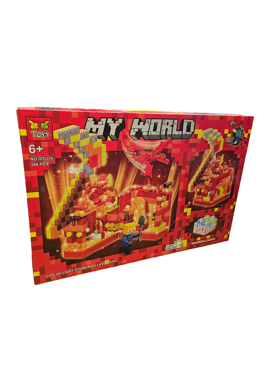 My World City of Light Lava Cave lego set