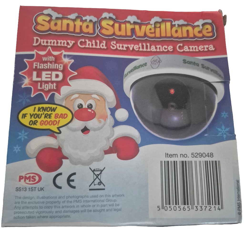 Santa Surveillance Dummy Camera with flashing led light