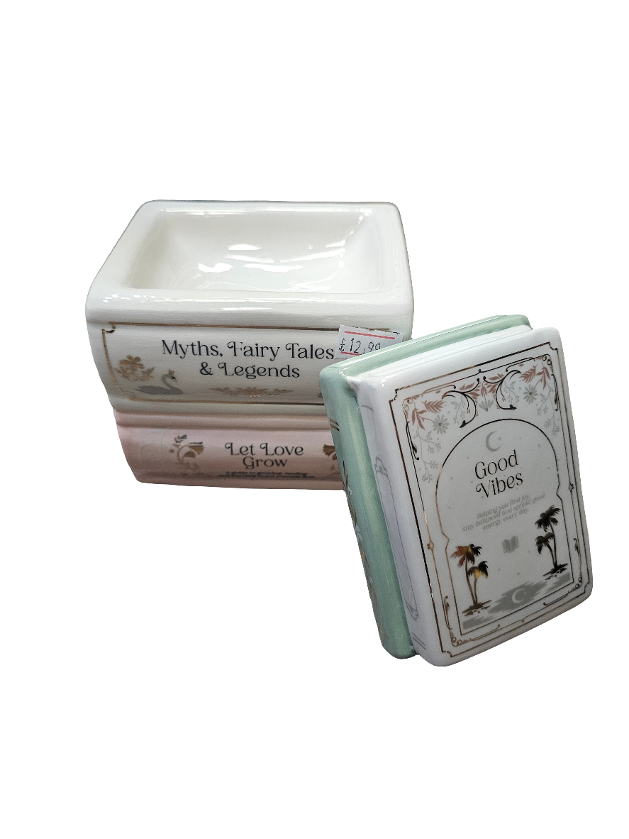 Book Stack Ceramic oil and wax burner