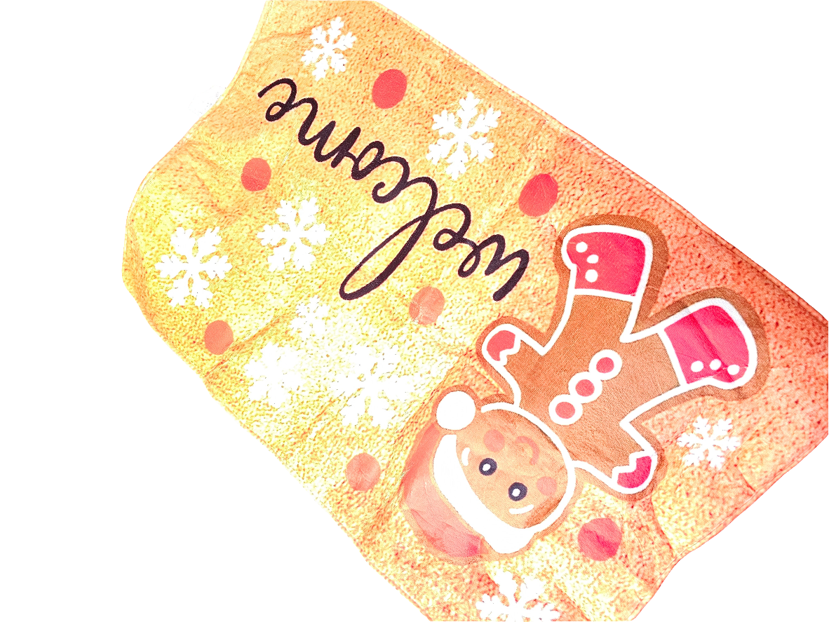 Festive Christmas Gingerbread Doormat 60cm x 90cm