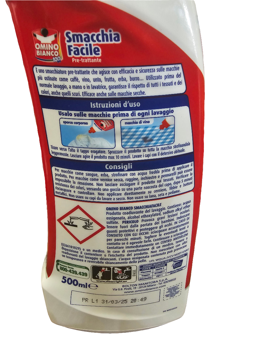 Omino Bianco Pre-treatment Stain Remover 500ml