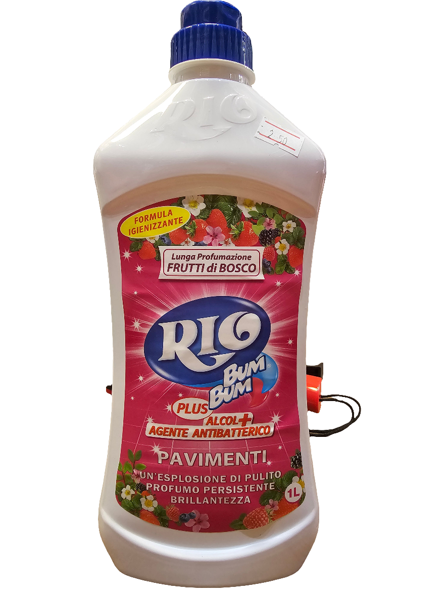 Rio Bum Bum Plus Pavimenti floor cleaner with a "Frutti di Bosco" (Forest Fruits) scent 1000ml