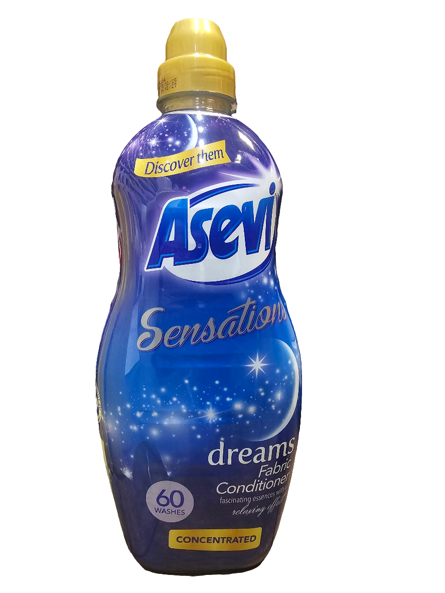 Asevi Sensations concentrated fabric softeners in "Dreams" and "Passion"
