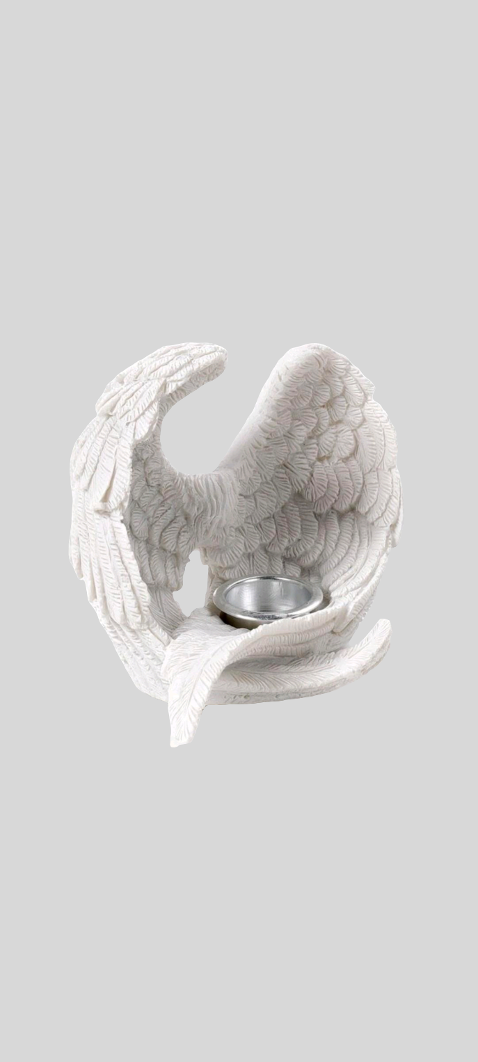 Angel wings incense cone burner