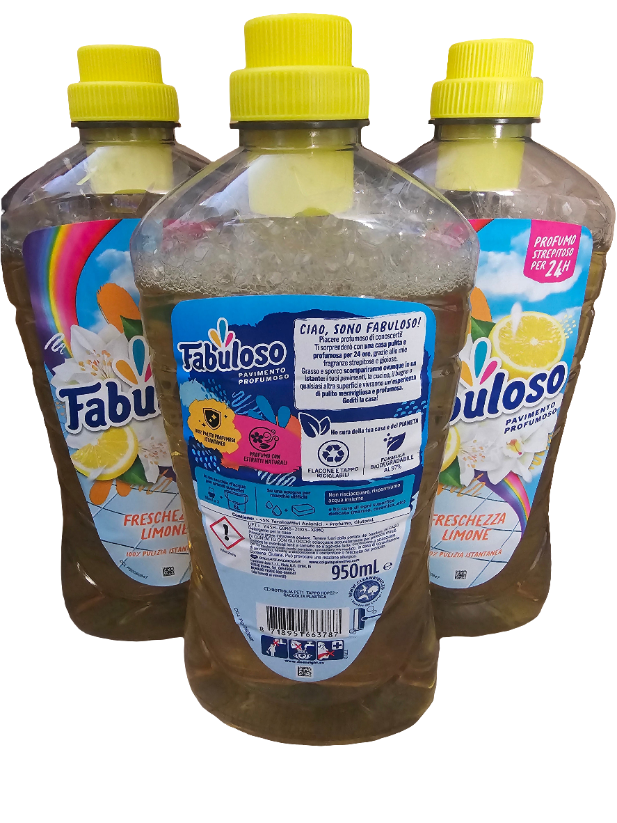 Fabuloso Freschezza Limone, All-Purpose Cleaner with a lemon scent.