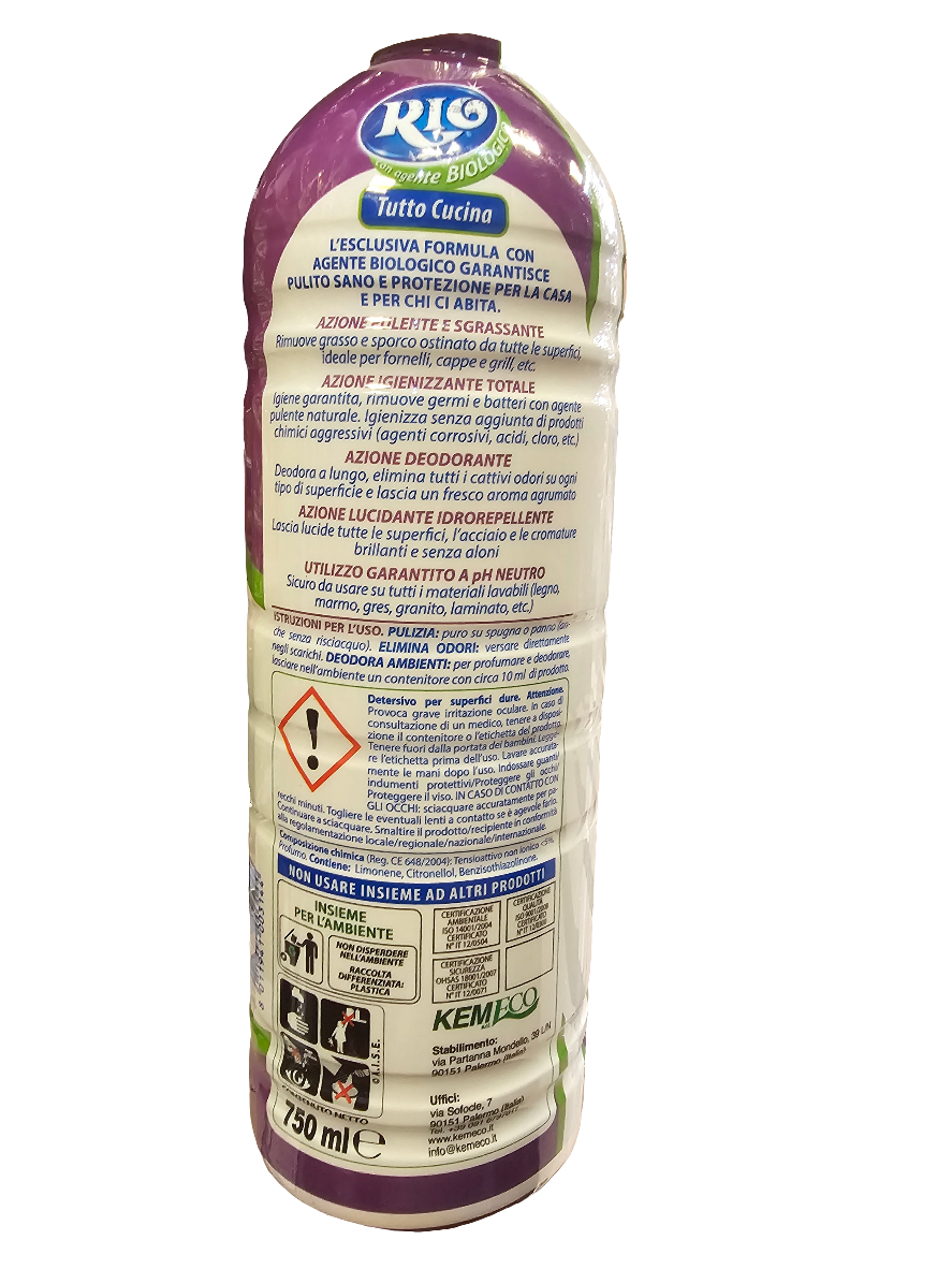 Rio Biologico "Tutto Cucina" (All Kitchen) cleaner 750ml