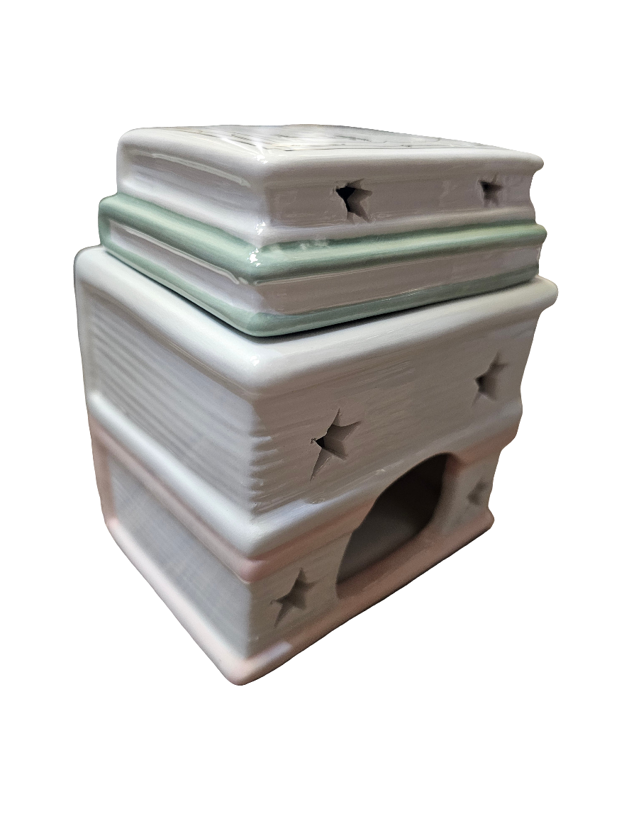 Book Stack Ceramic oil and wax burner