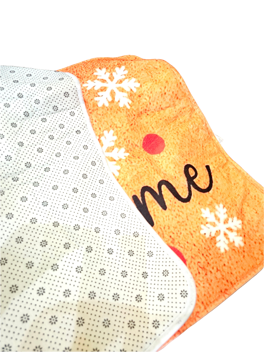 Festive Christmas Gingerbread Doormat 60cm x 90cm