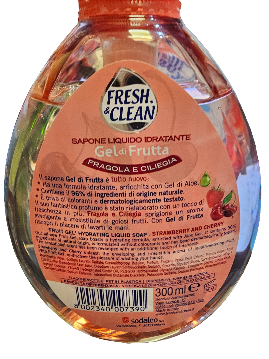 Fresh & Clean Strawberry Cherry Liquid Soap 300ml
