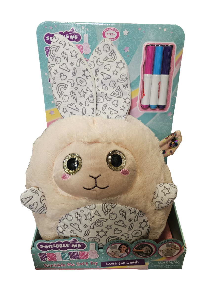 Scribble me soft toy - 3 designs