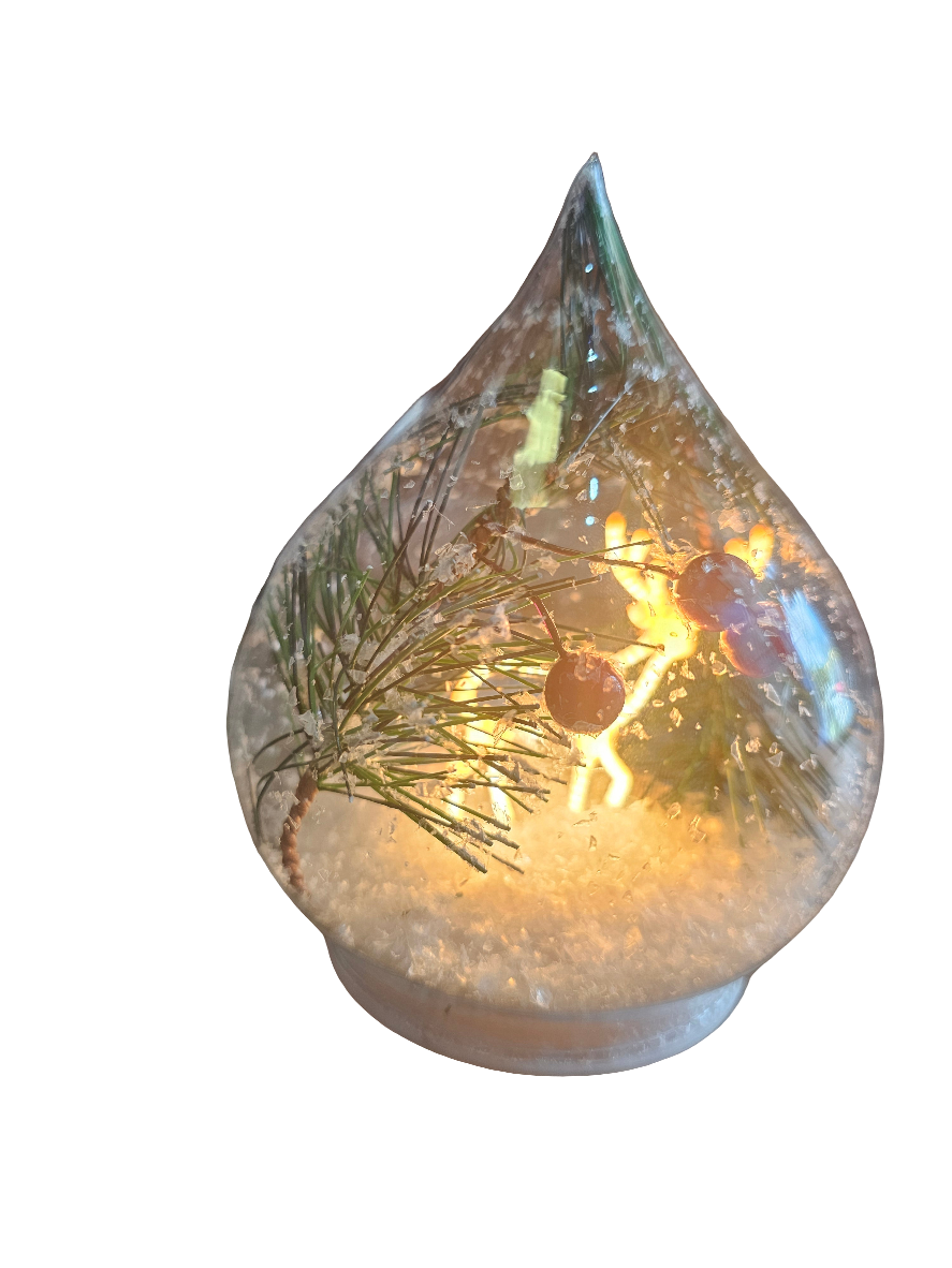 Frosty Christmas LED Teardrop Reindeer