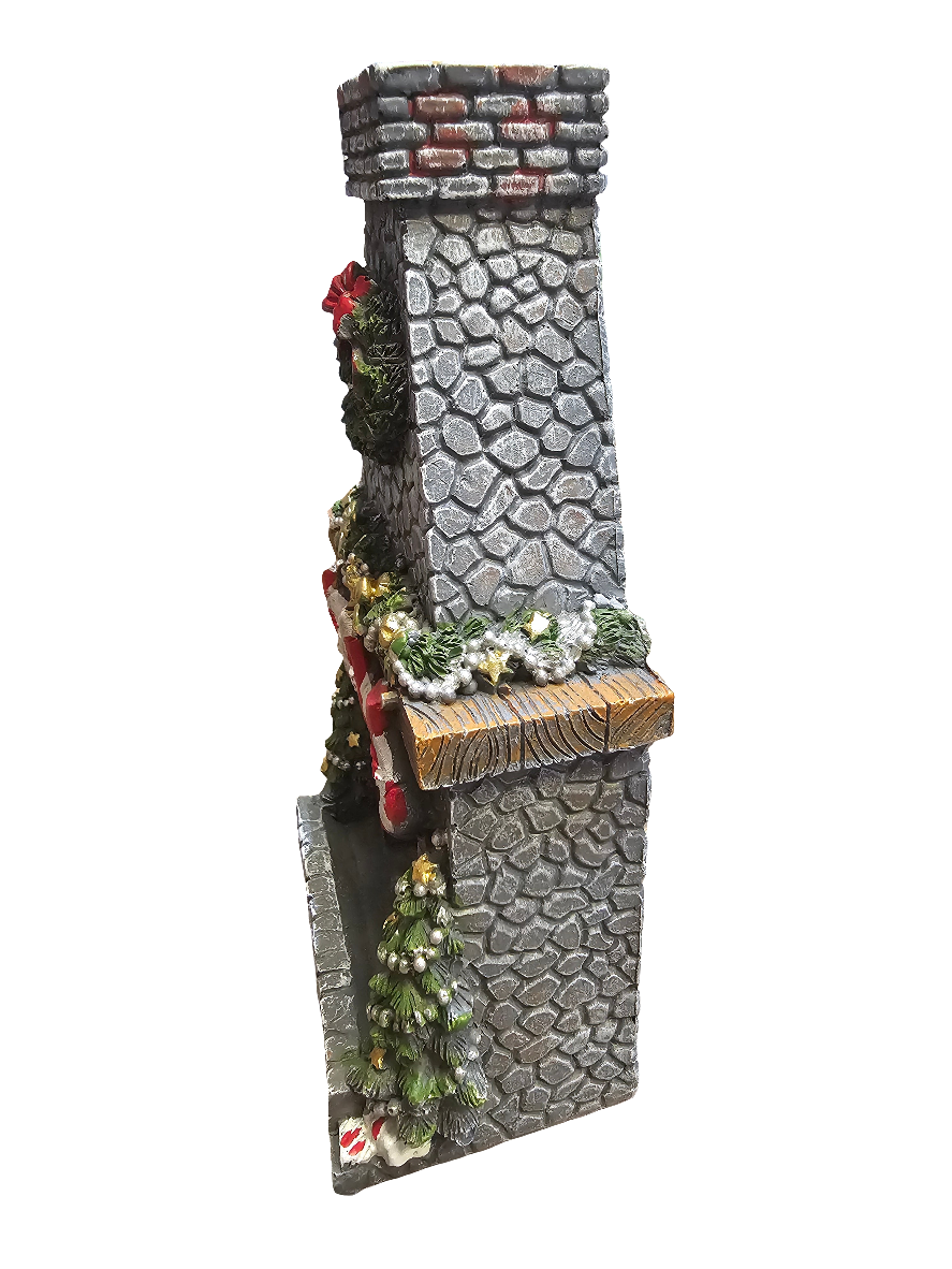 Christmas Fireplace Backflow Incense Cone Burner
