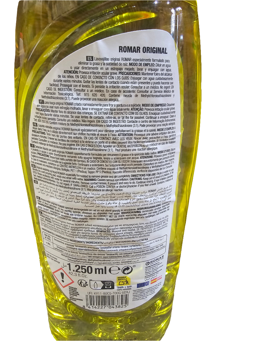Romar Original concentrated washing-up liquid 1.25L